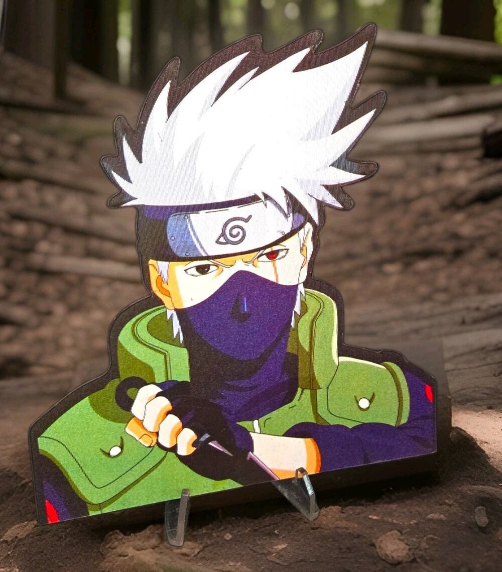Kakashi Hatake Naruto Shippuden 3D Lenticular Motion Car Sticker Decal Peeker